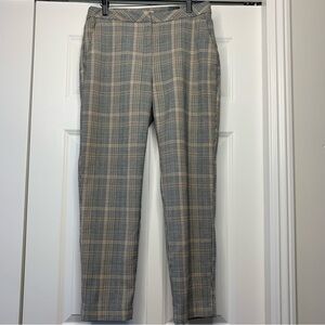 H&M Checkered Ankle Pant in Black, White, and Brown Women’s Size US 8